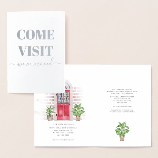 We hebben de rode Waterverf-deur-verplaatsingsadre Folie Kaarten (Display)