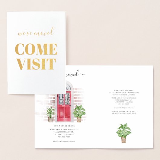 We hebben de rode Waterverf-deur-verplaatsingsadre Folie Kaarten (Display)