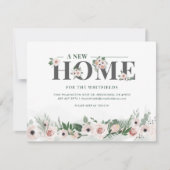 We hebben de roze Floral Moving Announcement verpl (Voorkant)