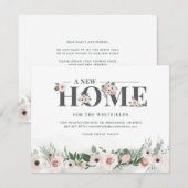 We hebben de roze Floral Moving Announcement verpl (Voorkant / Achterkant)