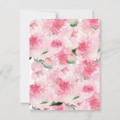 We hebben de roze Floral Moving Announcement verpl Kaart (Achterkant)