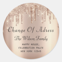 We hebben de RSVP-wijziging van het Roos van het a Ronde Sticker