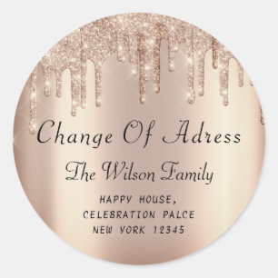 We hebben de RSVP-wijziging van het Roos van het a Ronde Sticker