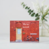 We hebben de Schattigee moderne Red House-fiets ve Aankondigingskaart (Staand voorkant)