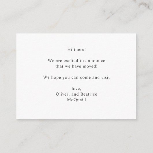 We hebben de Schattigee SeaHorse Moving Announceme Informatiekaartje (Achterkant)