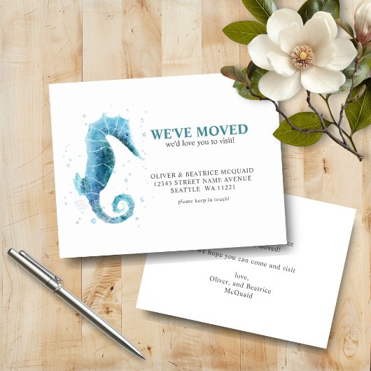 We hebben de Schattigee SeaHorse Moving Announceme Informatiekaartje