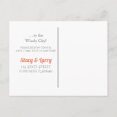 We hebben de skyline van Chicago verplaatst Aankondigingskaart (Achterkant)