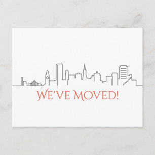 We hebben de skyline van San Francisco City verpla Aankondigingskaart