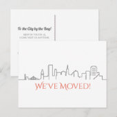 We hebben de skyline van San Francisco City verpla Aankondigingskaart (Voorkant / Achterkant)