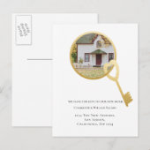 We hebben de sleutels tot ons nieuwe thuishart die aankondigingskaart (Voorkant / Achterkant)