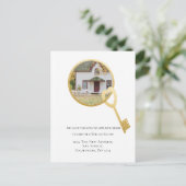 We hebben de sleutels tot ons nieuwe thuishart die aankondigingskaart (Staand voorkant)