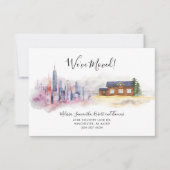 We hebben de stad naar het land verplaatst notitiekaartje (Voorkant)