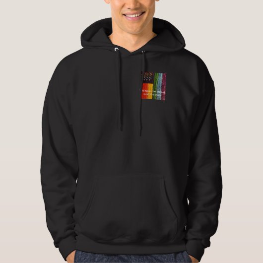 We hebben de strepen, naast de sterren. hoodie (Voorkant)