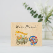 We hebben de Thanksgiving van het nieuwe adresberi Aankondigingskaart (Staand voorkant)