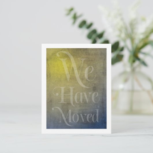 We hebben de typografie Blue Yellow Textured Kaart (Staand voorkant)