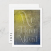 We hebben de typografie Blue Yellow Textured Kaart (Voorkant / Achterkant)
