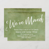 We hebben de typografie Green Grunge aankondiging  (Voorkant / Achterkant)