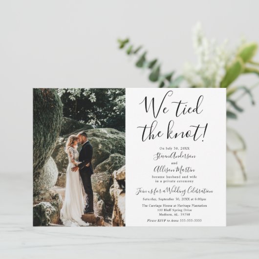 We hebben de uitnodiging voor het ontvangen van de (Staand voorkant)