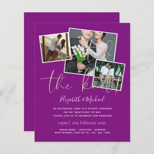 We hebben de uitnodigingen van de aankondiging van (Voorkant / Achterkant)