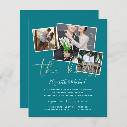 We hebben de uitnodigingen van de aankondiging van (Voorkant / Achterkant)