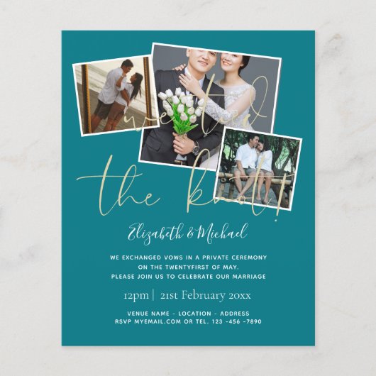 We hebben de uitnodigingen van de aankondiging van (Voorkant)