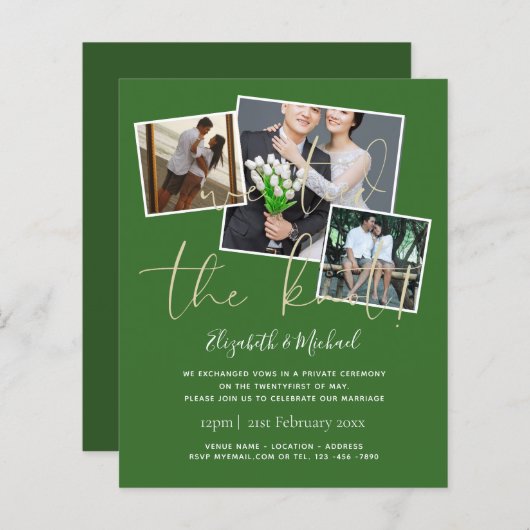 We hebben de uitnodigingen van de aankondiging van (Voorkant / Achterkant)