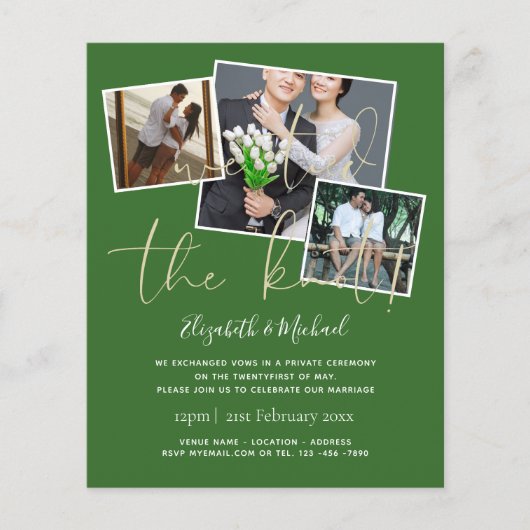 We hebben de uitnodigingen van de aankondiging van (Voorkant)