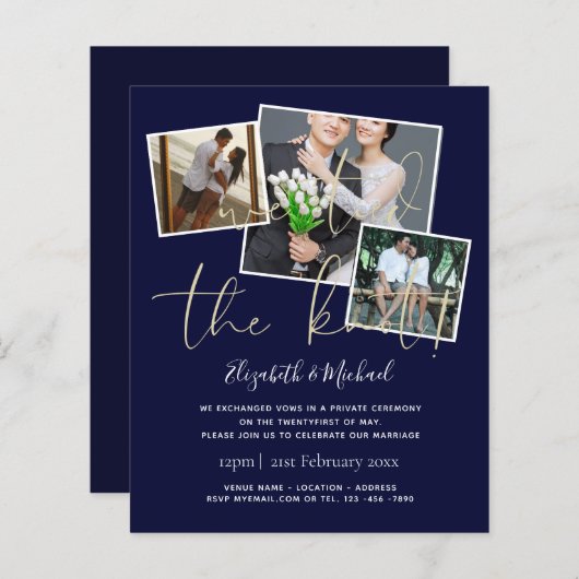 We hebben de uitnodigingen van de aankondiging van (Voorkant / Achterkant)