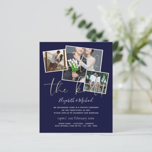 We hebben de uitnodigingen van de aankondiging van (Staand voorkant)