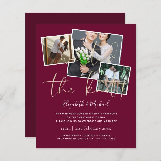 We hebben de uitnodigingen van de aankondiging van (Voorkant / Achterkant)