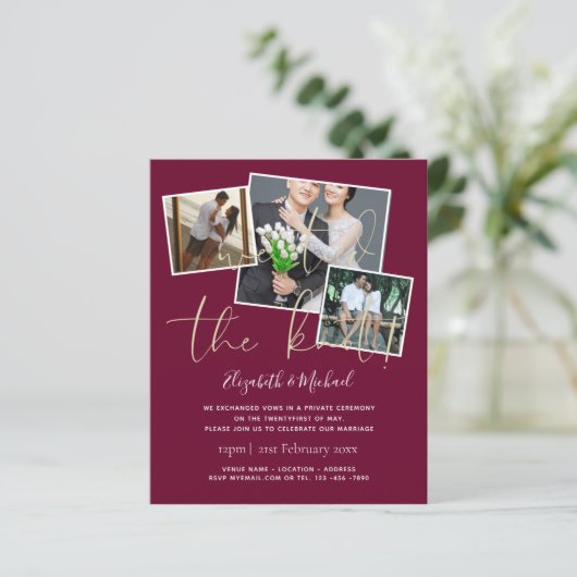 We hebben de uitnodigingen van de aankondiging van (Staand voorkant)