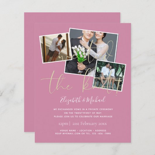 We hebben de uitnodigingen van de aankondiging van (Voorkant / Achterkant)