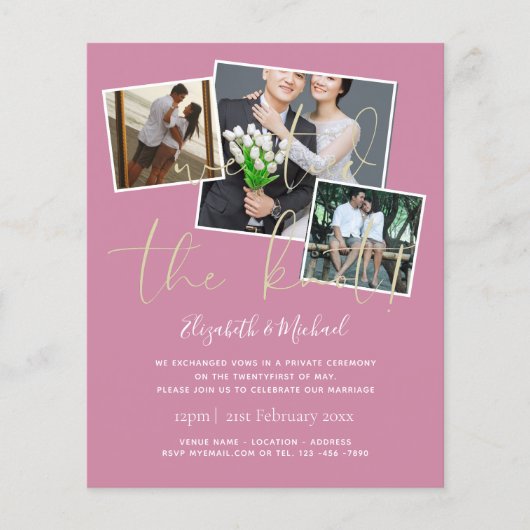 We hebben de uitnodigingen van de aankondiging van (Voorkant)