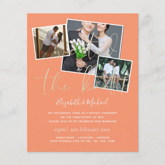 We hebben de uitnodigingen van de aankondiging van (Voorkant)