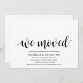 We hebben de uitnodigkaarten van de Housewarming p Kaart (Voorkant / Achterkant)