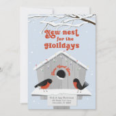 We hebben de vakantieaankondiging verplaatst feestdagenkaart (Voorkant)