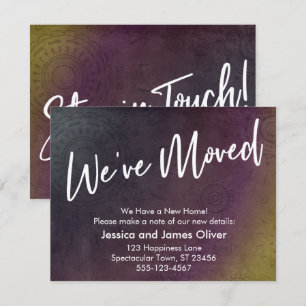 We hebben de veelkleurige Grunge Burst Graphic Kaa Kaart