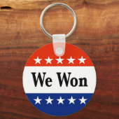 We hebben de verkiezingen van 2026 gewonnen sleutelhanger (Achterkant)