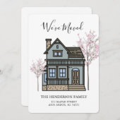 We hebben de Victoriaans House Moving Announcement Aankondiging (Voorkant / Achterkant)