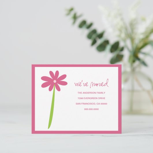 We hebben de Vloeraankondiging verplaatst (roze) Aankondiging (Staand voorkant)