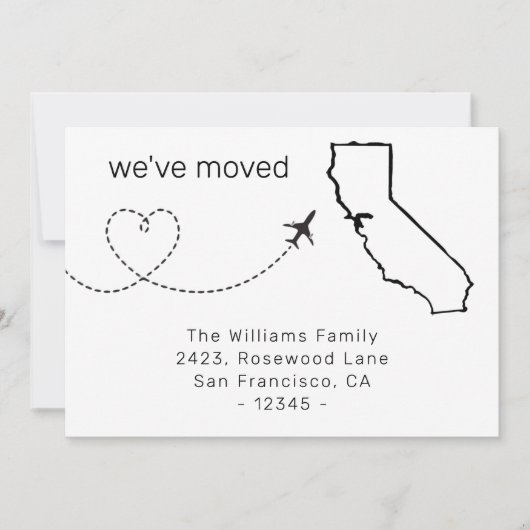 We hebben de vlucht naar Californië verplaatst kon (Voorkant)