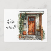 We hebben de voordeur verplaatst briefkaart (Voorkant)