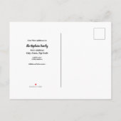 We hebben de voorjaars postbus verplaatst met zang aankondigingskaart (Achterkant)