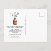 We hebben de Waterverf Eucalyptus Greenery Moving Aankondigingskaart (Achterkant)