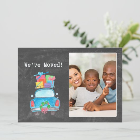 We hebben de waterverf kerstkaart verplaatst kaart (Staand voorkant)