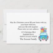 We hebben de waterverf kerstkaart verplaatst kaart (Achterkant)