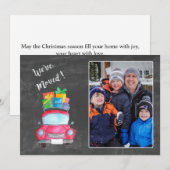 We hebben de waterverf kerstkaart verplaatst kaart (Voorkant / Achterkant)