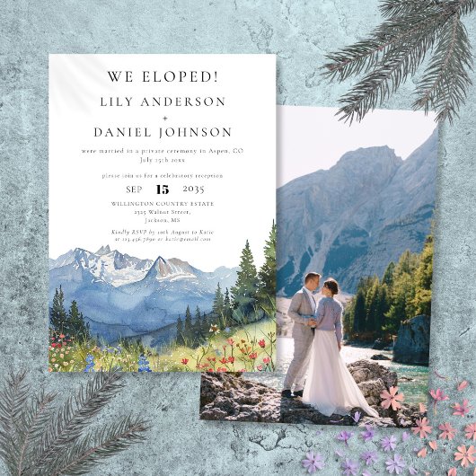 We hebben de Waterverf Mountain Elopement foto gem Kaart