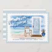 We hebben de Waterverf van de kustbedekking door d Aankondiging (Voorkant / Achterkant)