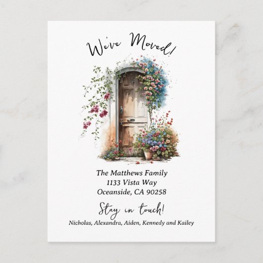 We hebben de Waterverf verplaatst Aankondigingskaart (Voorkant)